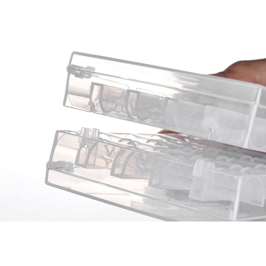 Spulenbox für 25 Spulen transparent leer